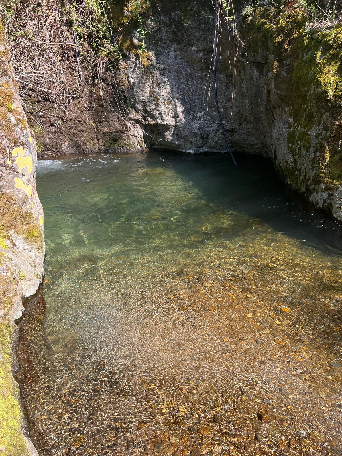 La vasque du Gardon près du Mas de Gentil